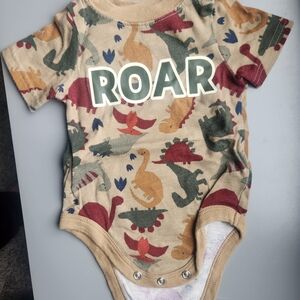Garanimals Tan and Green Baby Onesie